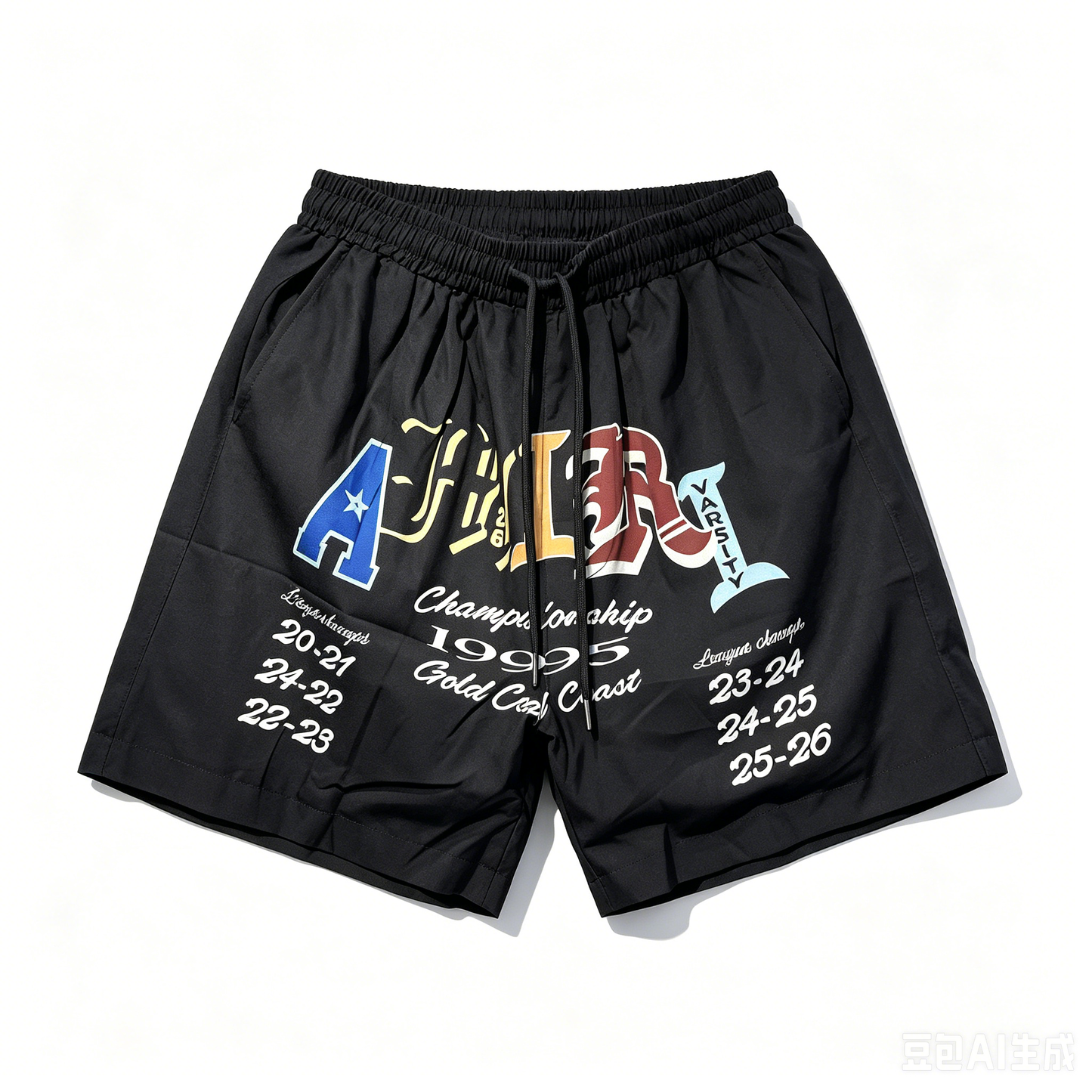 Amiri Hollywood Varsity Graphic Shorts
