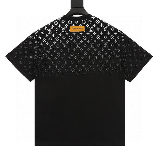 Louis Vuitton Classic Gradient All-Over Logo Short-Sleeve Shirt