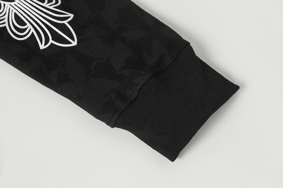 Chrome Hearts Graphic Zip-Up Hoodie