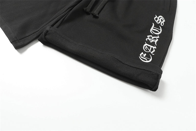 Chrome Hearts Distressed Cotton Shorts | Luxury Streetwear