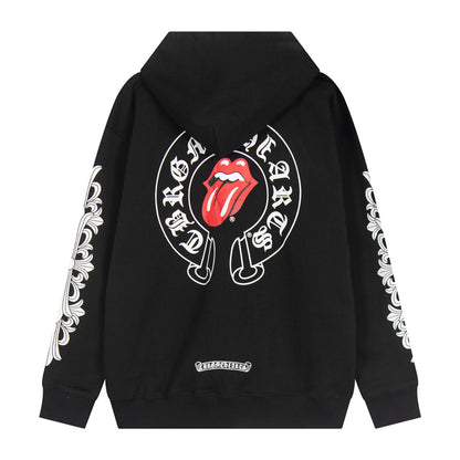 Chrome Hearts Graphic Zip-Up Hoodie