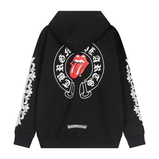 Chrome Hearts Graphic Zip-Up Hoodie