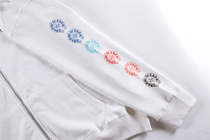 Chrome Hearts Graphic Zip-Up Hoodie