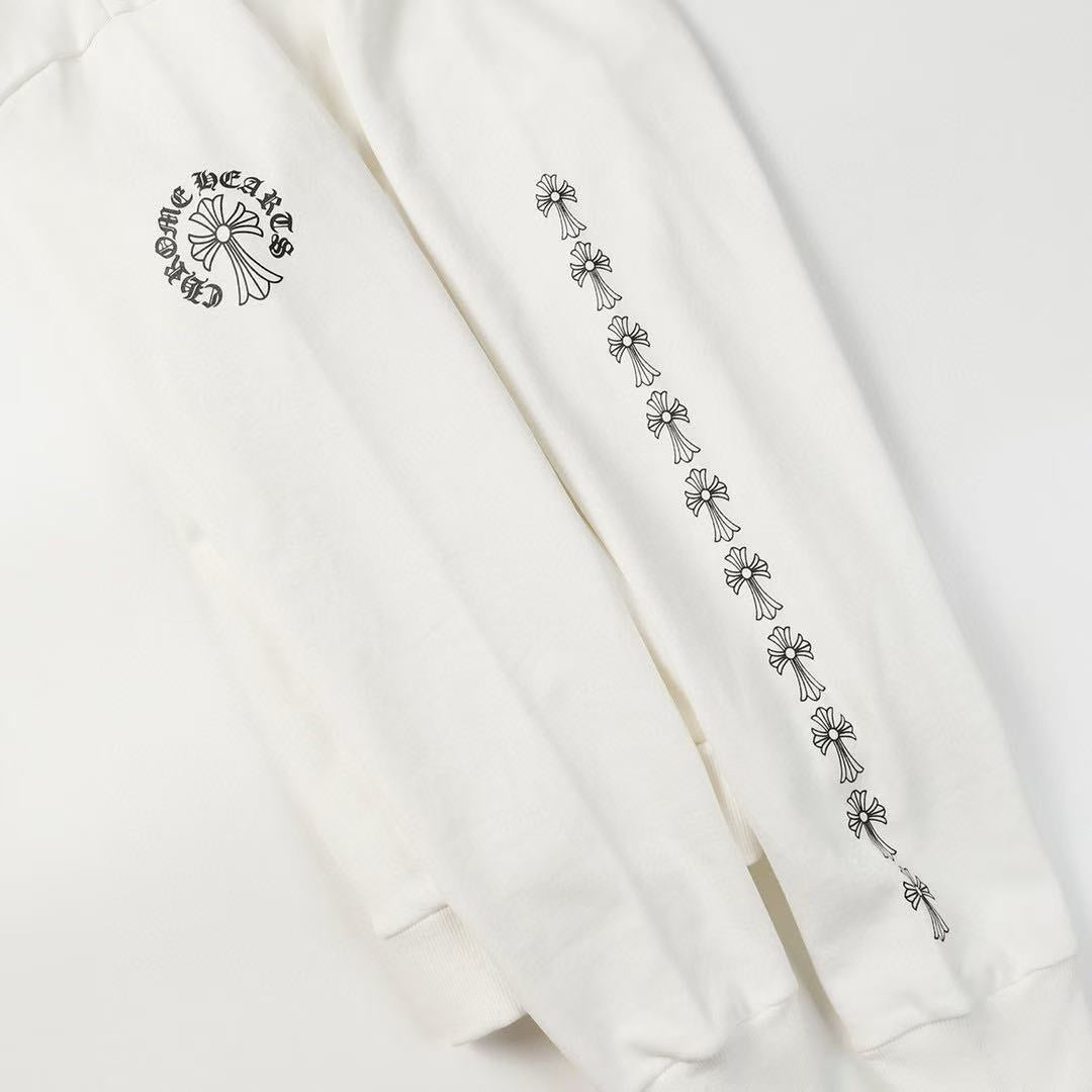 Chrome Hearts Graphic Zip-Up Hoodie