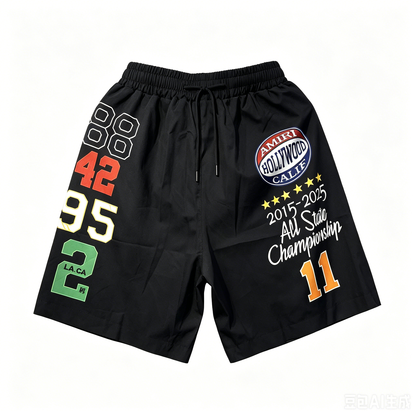 Amiri Hollywood Varsity Graphic Shorts