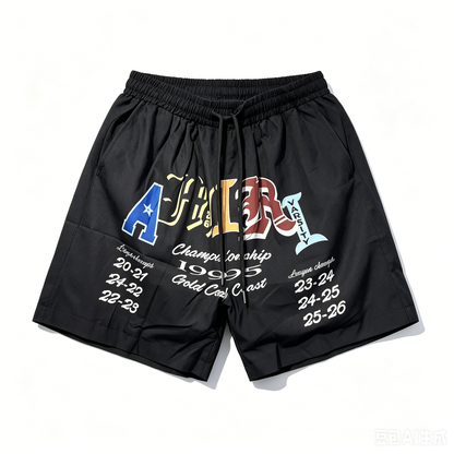 Amiri Hollywood Varsity Graphic Shorts