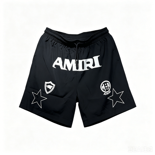 Amiri Hollywood Varsity Graphic Shorts