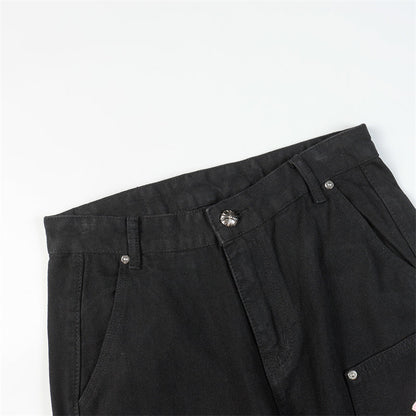 Chrome Hearts Distressed Denim Jeans | Stretch Tapered Fit