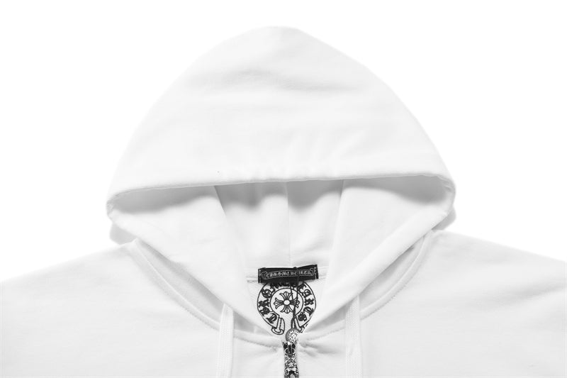 Chrome Hearts Graphic Zip-Up Hoodie