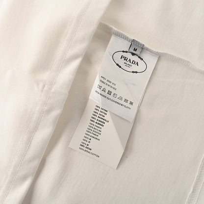 Prada Printed Pocket T-Shirt with Triangle Logo