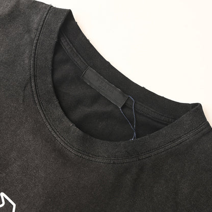 PRADA Cutout Letter Print T-Shirt