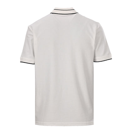 PRADA Triangle Logo Embroidered Polo Shirt