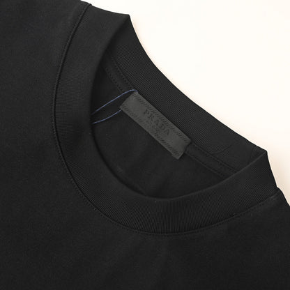 PRADA Bird's Nest Weave Embroidered T-Shirt
