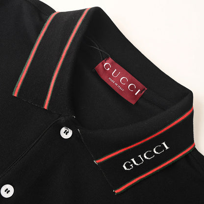 GUCCI Ribbed Jacquard Polo Shirt