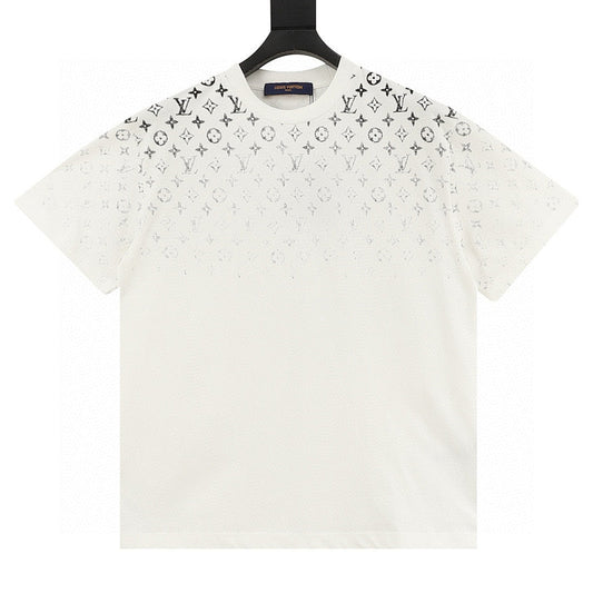 Louis Vuitton Classic Gradient All-Over Logo Short-Sleeve Shirt