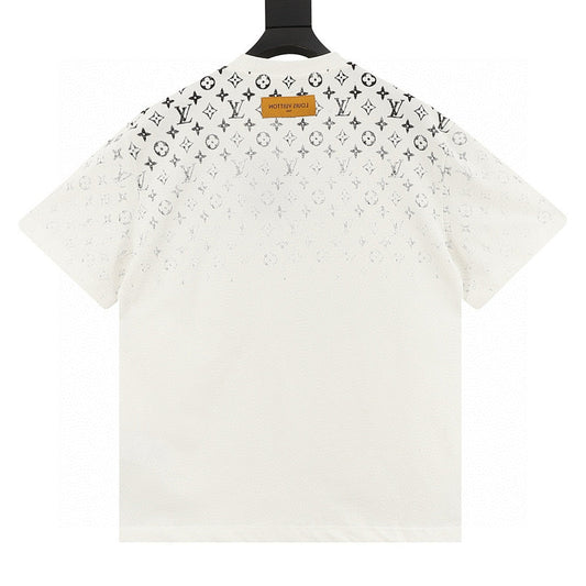 Louis Vuitton Classic Gradient All-Over Logo Short-Sleeve Shirt