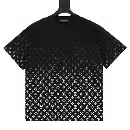 Louis Vuitton Classic Gradient All-Over Logo Short-Sleeve Shirt