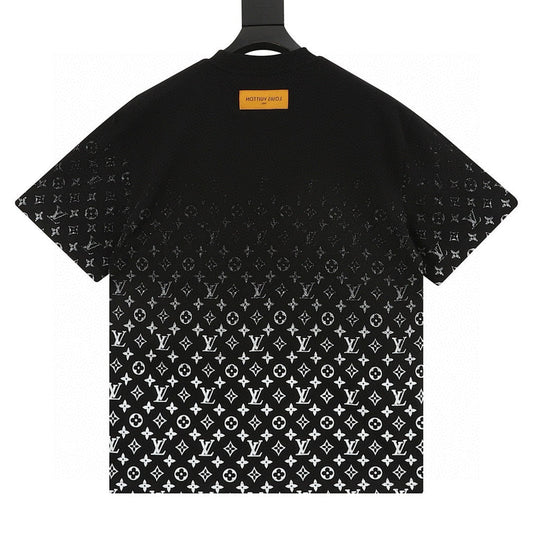 Louis Vuitton Classic Gradient All-Over Logo Short-Sleeve Shirt
