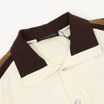 Louis Vuitton Shoulder-Striped Embroidered Shirt