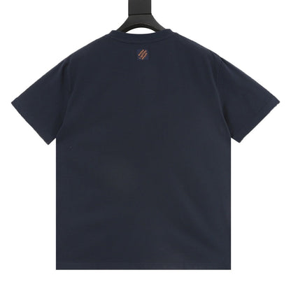 Louis Vuitton Denim Patchwork & Embroidery Short-Sleeve Shirt