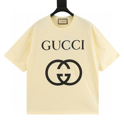 Gucci Classic Interlocking Double G Print Short-Sleeve Top
