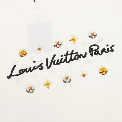 Louis Vuitton Daisy Letter Print Short-Sleeve