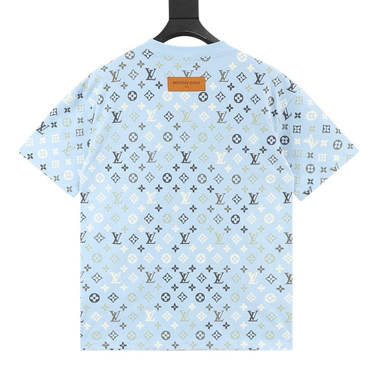 Louis Vuitton monogram gradient short-sleeved shirt