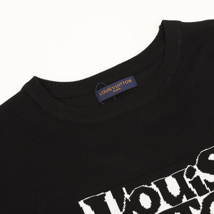 Louis Vuitton Double-Vision Letter Jacquard Knit T-Shirt