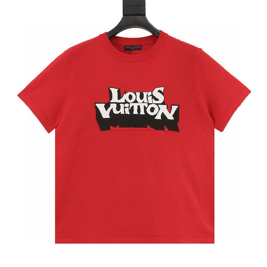 Louis Vuitton Double-Vision Letter Jacquard Knit T-Shirt