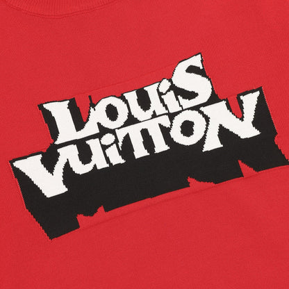 Louis Vuitton Double-Vision Letter Jacquard Knit T-Shirt