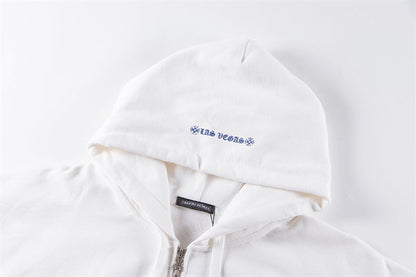 Chrome Hearts Graphic Zip-Up Hoodie