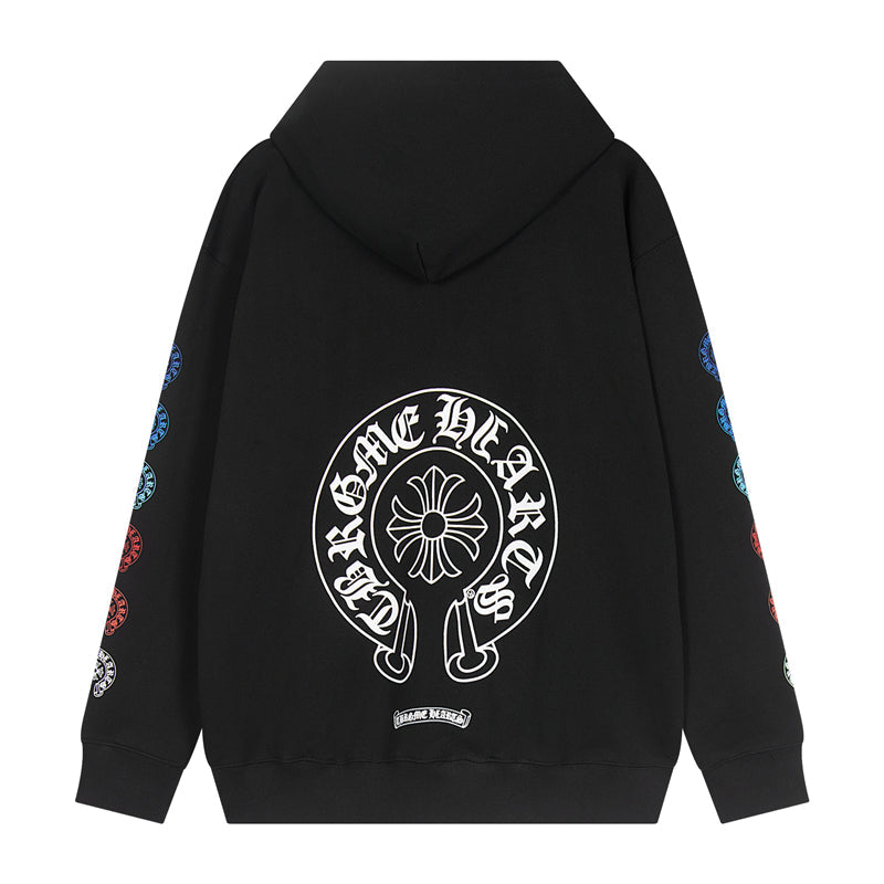 Chrome Hearts Graphic Zip-Up Hoodie