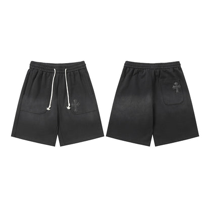 Chrome Hearts Distressed Cotton Shorts | Luxury Streetwear