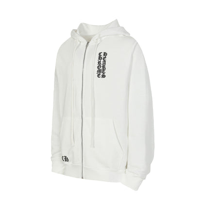Chrome Hearts Graphic Zip-Up Hoodie