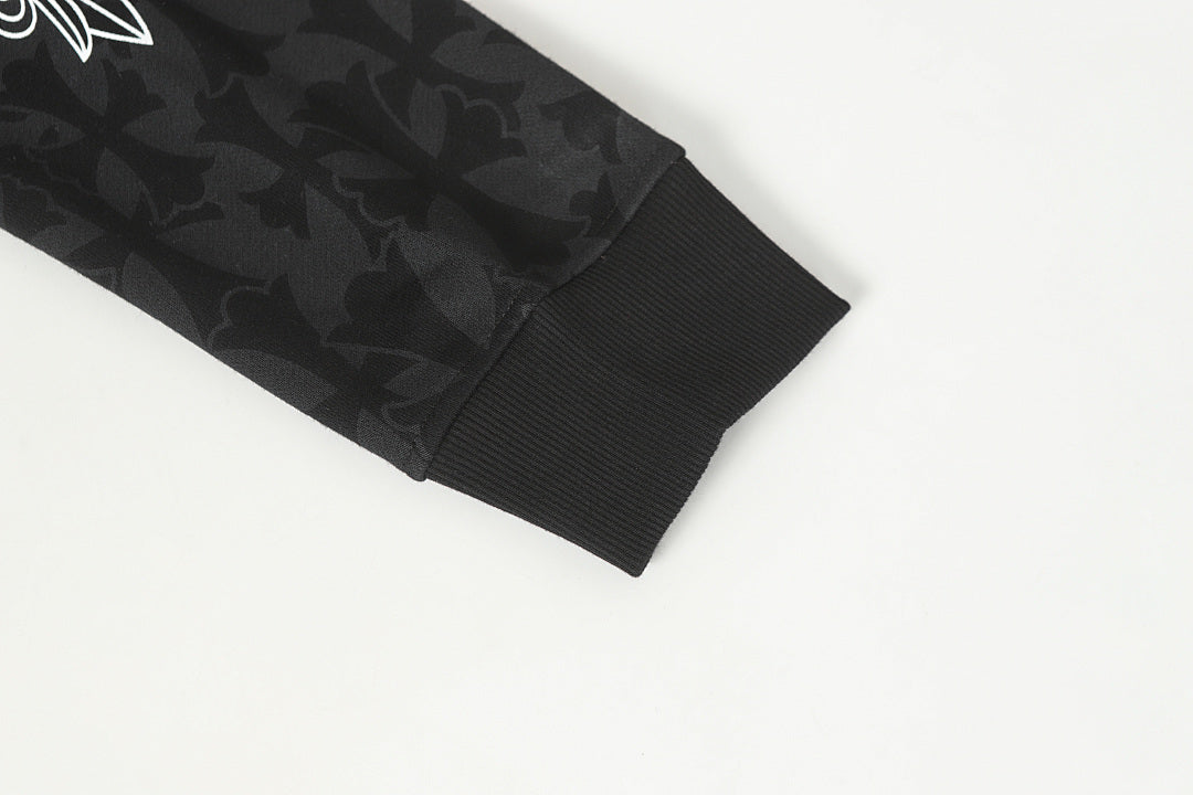 Chrome Hearts Graphic Zip-Up Hoodie