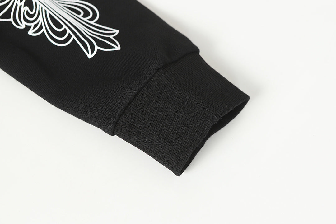 Chrome Hearts Graphic Zip-Up Hoodie