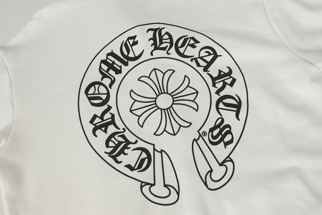 Chrome Hearts Graphic Zip-Up Hoodie