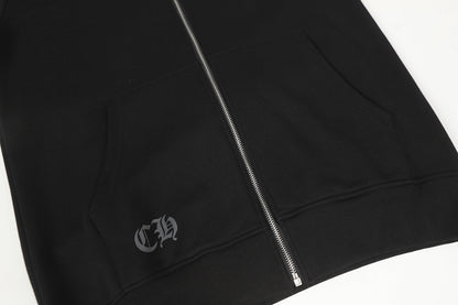 Chrome Hearts Graphic Zip-Up Hoodie