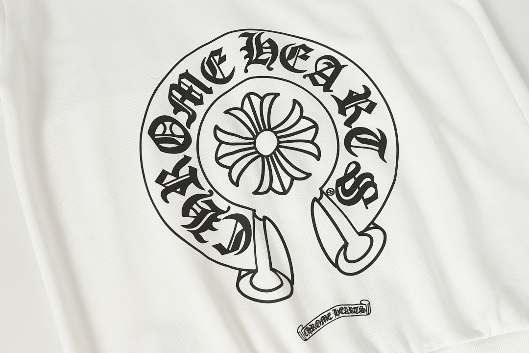 Chrome Hearts Graphic Zip-Up Hoodie