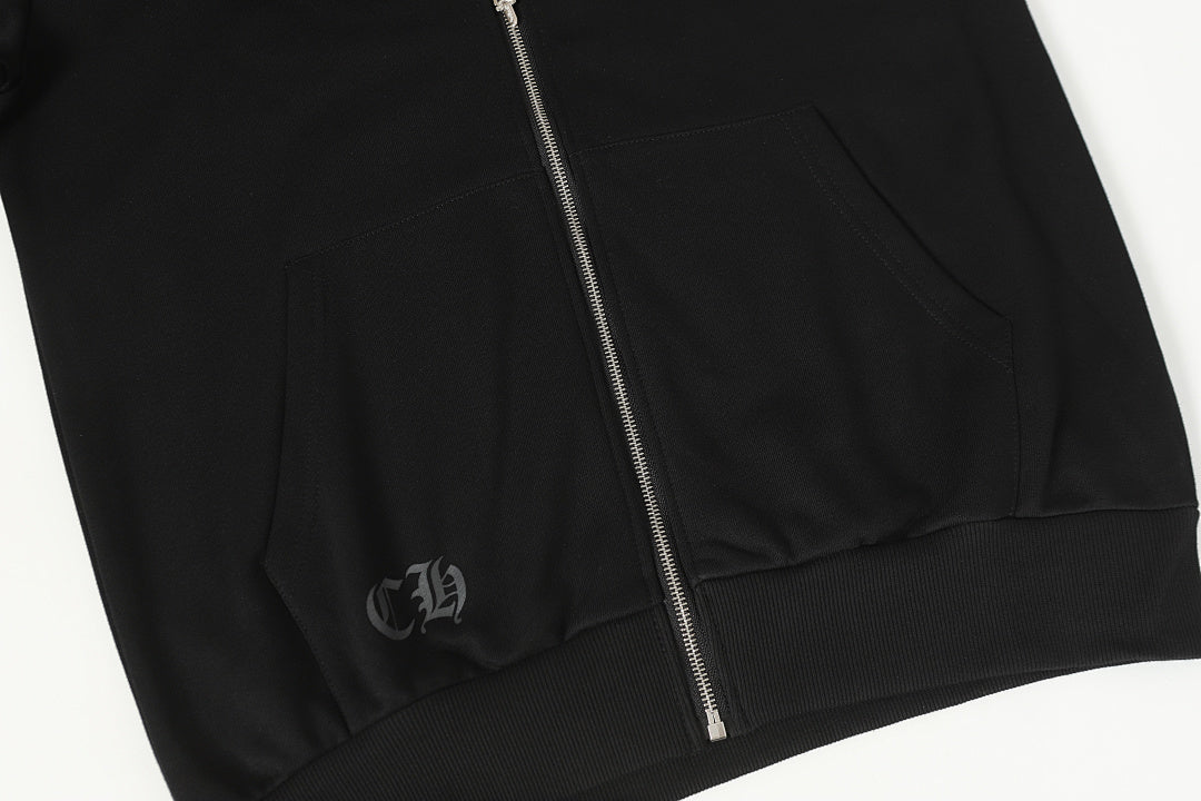 Chrome Hearts Graphic Zip-Up Hoodie