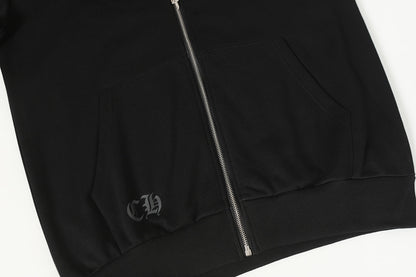 Chrome Hearts Graphic Zip-Up Hoodie