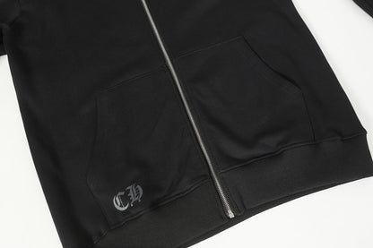 Chrome Hearts Graphic Zip-Up Hoodie