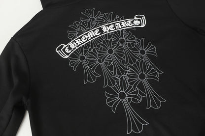 Chrome Hearts Graphic Zip-Up Hoodie