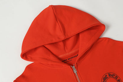 Chrome Hearts Graphic Zip-Up Hoodie