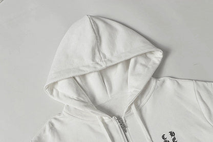 Chrome Hearts Graphic Zip-Up Hoodie