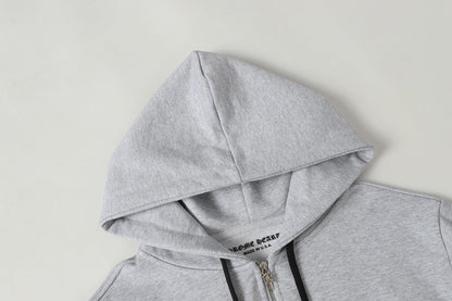 Chrome Hearts Graphic Zip-Up Hoodie