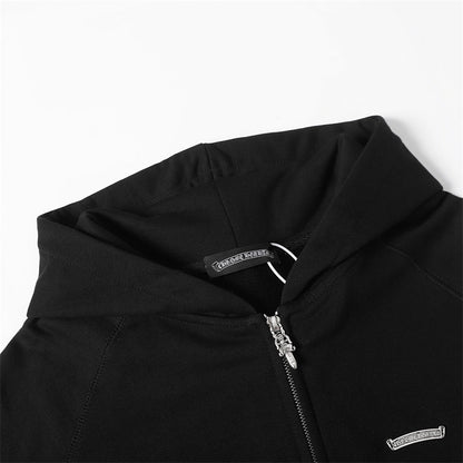 Chrome Hearts Graphic Zip-Up Hoodie
