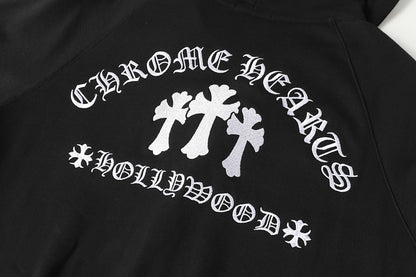 Chrome Hearts Graphic Zip-Up Hoodie
