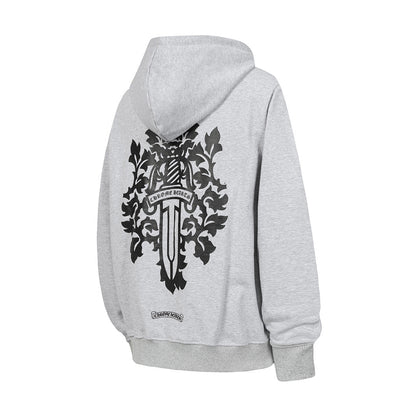 Chrome Hearts Graphic Zip-Up Hoodie