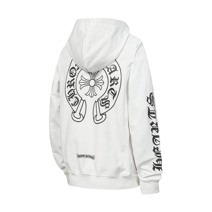 Chrome Hearts Graphic Zip-Up Hoodie